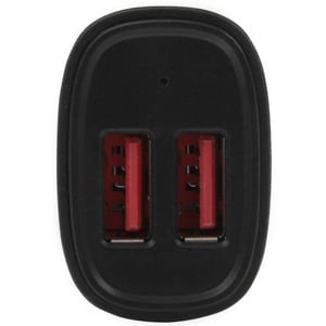 Dual Port USB Car Charger - High Power 24W/4.8A - Black - 2-Port USB Car Charger - Charge two tablets at once (USB2PCARBKS)