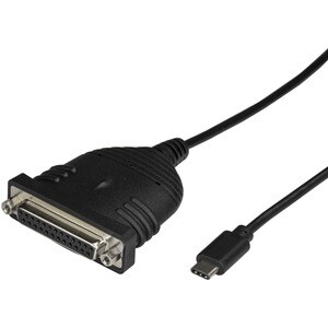USB C to Parallel Printer Cable - DB25 Female Port for IEEE1284 Printers - Bus Powered - Printer Cable Adapter - USB to DB