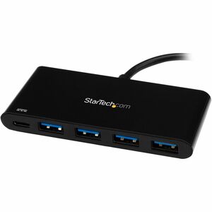 4 Port USB C Hub with 4 USB Type-A Ports (USB 3.0 SuperSpeed 5Gbps) - 60W Power Delivery Passthrough Charging - USB 3.1 Ge