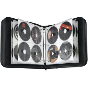 Case Logic 208 Capacity Nylon CD / DVD Binder - Binder - Nylon - Black - 208 CD/DVD