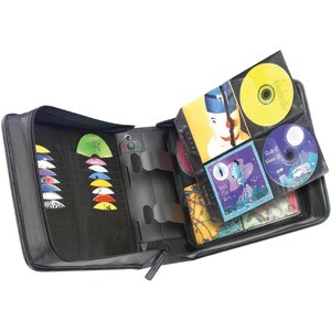 Case Logic 336 Capacity CD Wallet - Wallet - Faux Leather - Black - 336 CD/DVD