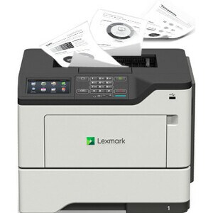 Lexmark MS620 MS622de Desktop Laser Printer - Monochrome - 50 ppm Mono - 1200 x 1200 dpi Print - Automatic Duplex Print - 