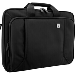 V7 Professional CCP17-BLK-9N Carrying Case (Briefcase) for 17.3" Notebook - Black - Weather Resistant - 210D Polyester Int