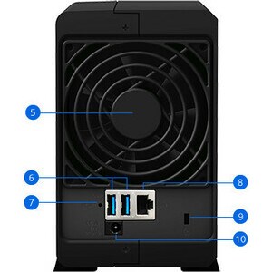 Synology DiskStation DS218play SAN/NAS Storage System - Realtek Quad-core (4 Core) 1.40 GHz - 2 x HDD Supported - 24 TB Su