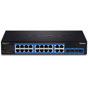 Switch Ethernet TRENDnet TEG-204WS 20 Porte Gestibile - Nuovo - 2 Layer supportato - Modular - Coppia incrociata, Fibra ot
