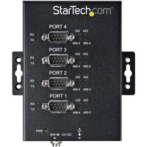 StarTech.com Serial Hub - External - 1 Pack - TAA Compliant - USB - PC, Linux - 4 x Number of Serial Ports External