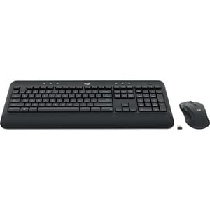 Logitech MK545 Keyboard & Mouse - USB Wireless Bluetooth - English (US) - Keyboard/Keypad Color: Black - USB Wireless Blue