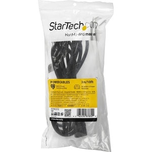 StarTech.com 10ft (3m) Hospital Grade Power Cord, 18AWG, NEMA 5-15P to C13, 10A 125V, Green Dot Medical Power Cable, Monit