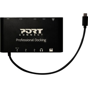 Port USB Type C Docking Station for Notebook/Desktop PC - 60 W - 4 x USB Ports - 3 x USB 3.0 - Network (RJ-45) - HDMI - VG