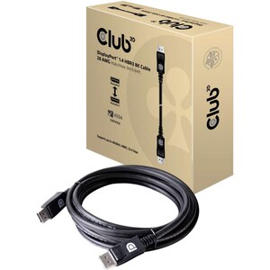 Club 3D DisplayPort 1.4 HBR3 8K 28AWG Cable M/M 3m /9.84ft - 9.84 ft DisplayPort A/V Cable for Audio/Video Device, PC, Not