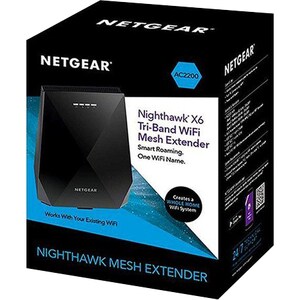 Netgear Nighthawk X6 EX7700 IEEE 802.11ac 2.20 Gbit/s Wireless Range Extender - 2.40 GHz, 5 GHz - MIMO Technology - 2 x Ne