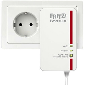 FRITZ! 1260E Powerline Network Adapter - 1 - 1 x Network (RJ-45) - 1200 Mbit/s Powerline - Wireless LAN - IEEE 802.11ac - 