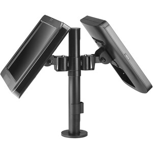 Atdec Desk Mount for Display Screen - Black - 2 Display(s) Supported - 20 kg Load Capacity