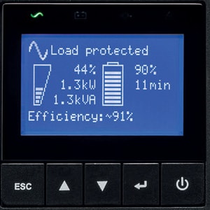 Eaton 9SX Dual Conversion Online UPS - 3 kVA/2.70 kW - Tower - 230 V AC Input - 8 x IEC 60320 C13, 1 x IEC 60320 C19