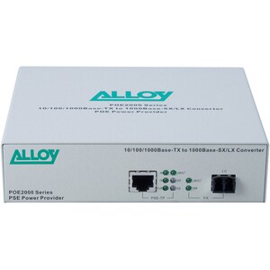 Alloy POE2000LC Transceiver/Media Converter - 1 x Network (RJ-45) - 1 x LC Ports - DuplexLC Port - Multi-mode - Gigabit Et