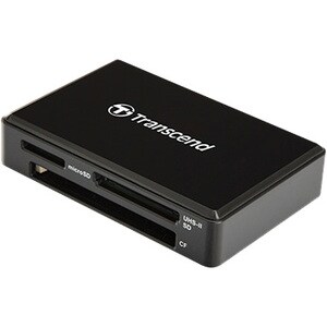 Transcend RDF9 Flash Reader - USB 3.1 Type A - External - CompactFlash, microSDHC, microSDXC, SDHC, SDXC, SD, microSD, Com