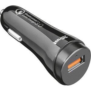 Adaptador automático Trust - 18 W - USB - Para iPad, Smartphone, Dispositivo USB, Tablet PC - 12 V DC, 24 V DC Entrada - 9