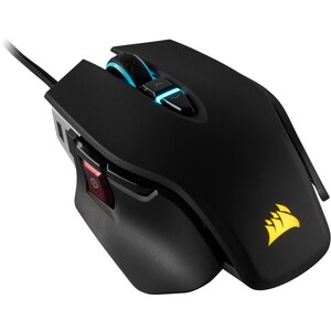 Corsair M65 RGB ELITE Tunable FPS Gaming Mouse - Black - Optical - Cable - Black - USB 2.0 - 18000 dpi - 9 Button(s) - Rig