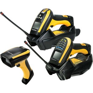 Datalogic PowerScan PM9100-433RB Handheld Barcode Scanner - Wireless Connectivity - Yellow, Black - 1D - Imager - , Radio 
