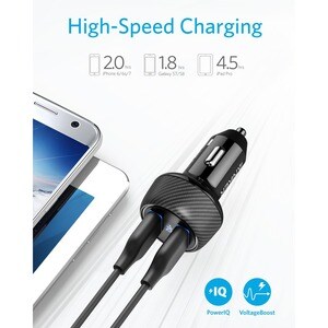 Anker PowerDrive 2 Elite Special Car Charger A2220 - Anker POWERDRIVE ELITE 2 ULTRA-COMPACT 24W DUAL PORT CAR CHARGER WITH