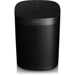 SONOS One (Gen 2) Bluetooth Smart Speaker - Alexa Supported - Black - Surround Sound - Wireless LAN