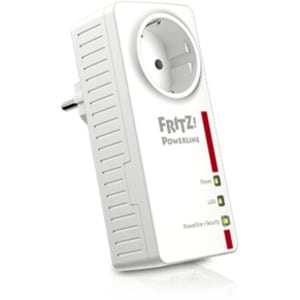 Adaptador de red línea eléctrica - FRITZ! 1220E - 1 - 2 x Red (RJ-45) - 1200 Mbit/s Línea eléctrica - HomePlug AV2 - Gigab
