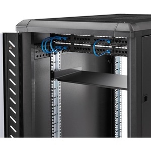 StarTech.com 1U Rack Shelf - 10 in. Deep - For Server, A/V Equipment, LAN Switch, Patch Panel - 1U Rack Height - Rack-moun