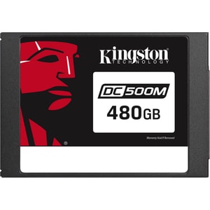 Kingston DC500 DC500M 480 GB Solid State Drive - 2.5" Internal - SATA (SATA/600) - Mixed Use - 1.3 DWPD - 1139 TB TBW - 55