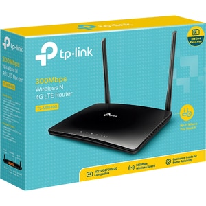 TP-Link TL-MR6400 Wi-Fi 4 IEEE 802.11n 1 SIM Ethernet, Cellular Modem/Wireless Router - 4G - LTE 800, LTE 900, LTE 1800, L