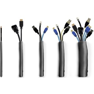 HAGOR Cable Wrap - Black - 1 Pack - Polyester