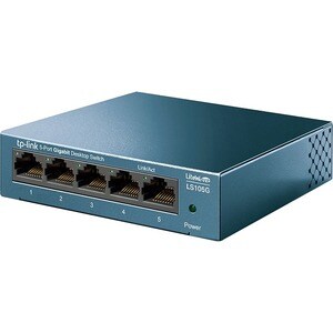 TP-Link LiteWave LS105G 5 Ports Ethernet Switch - 2 Layer Supported - Twisted Pair - Desktop, Wall Mountable