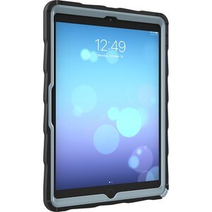 Gumdrop DropTech Clear for iPad 10.2 Case - For Apple iPad (7th Generation) Tablet - Apple Logo - Clear, Black - Scratch R
