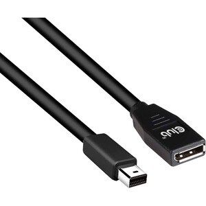 Club 3D DisplayPort/Mini DisplayPort Extension Audio/Video Cable - 3.28 ft DisplayPort/Mini DisplayPort A/V Cable for Audi