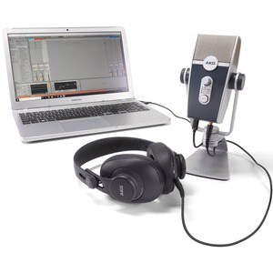 AKG Microphone Kit - LYRA USB MICROPHONE, K371 PROFESSIONAL HEADPHONE W