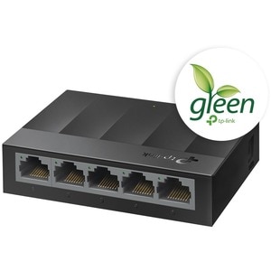 TP-Link LS1005G - Litewave 5 Port Gigabit Ethernet Switch - Desktop Ethernet Splitter - Plastic Case - Unshielded Network 