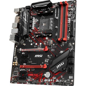 MSI B450 GAMING PLUS MAX Desktop Motherboard - AMD Chipset - Socket AM4 - ATX - 64 GB DDR4 SDRAM Maximum RAM - DIMM, UDIMM