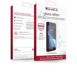 invisibleSHIELD Glass Elite+ Glass, Aluminosilicate Screen Protector - For LCD iPhone SE, iPhone 7, iPhone 8, iPhone 6s, i