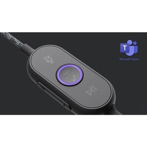 Logitech Zone Wired Over-the-head Stereo Headset - Binaural - Circumaural - 32 Ohm - 20 Hz to 16 kHz - 190 cm Cable - Uni-