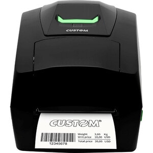 Custom D4 102 Desktop Direct Thermal/Thermal Transfer Printer - Monochrome - Label/Receipt Print - USB - 12.50 ft Print Le