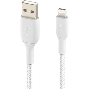 Belkin Lightning/USB Data Transfer Cable - 2 m Lightning/USB Data Transfer Cable - First End: Lightning - Male - Second En