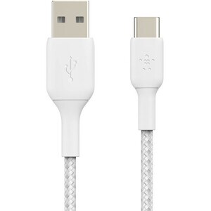 Belkin BOOST?CHARGE Braided USB-C to USB-A Cable - 1 m USB/USB-C Data Transfer Cable for Smartphone, Power Bank - First En
