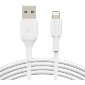 Belkin Lightning/USB Data Transfer Cable - 2 m Lightning/USB Data Transfer Cable for Notebook, Power Bank, iPhone, iPad, i
