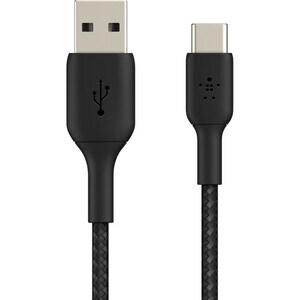Belkin BOOST?CHARGE Braided USB-C to USB-A Cable - 2 m USB/USB-C Data Transfer Cable for Smartphone, Power Bank - First En