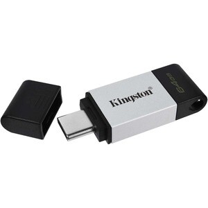 Kingston DataTraveler 80 64 GB USB 3.2 (Gen 1) Type C Flash Drive - 200 MB/s Read Speed