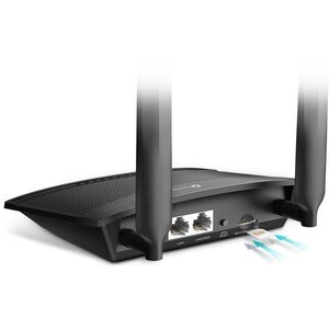 TP-Link TL-MR100 IEEE 802.11b/g/n Cellular, Ethernet Modem/Wireless Router - 4G - LTE 2100, LTE 850, LTE 1800, LTE 2600, L