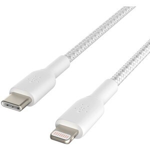 Belkin Lightning/USB-C Data Transfer Cable - 2 m Lightning/USB-C Data Transfer Cable - First End: Lightning - Male - Secon