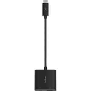 Belkin USB-C to HDMI + Charge Adapter - 1 x Type C USB Male - 1 x HDMI Digital Audio/Video Female, 1 x USB Type C Power Fe