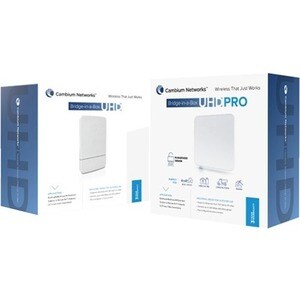 Cambium Networks Bridge-in-a-Box IEEE 802.11ac 600 Mbit/s Wireless Bridge - 5 GHz - Gigabit Ethernet - 12 W - Pole-mountable