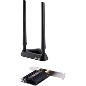 Asus PCE-AX58BT IEEE 802.11ax Bluetooth 5.0 Wi-Fi/Bluetooth Combo Adapter for Desktop Computer - PCI Express x1 - 2.93 Gbi