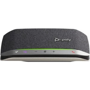 Poly Sync 20+ Speakerphone - USB - Microphone - USB, Battery - Desktop - Black, Silver
